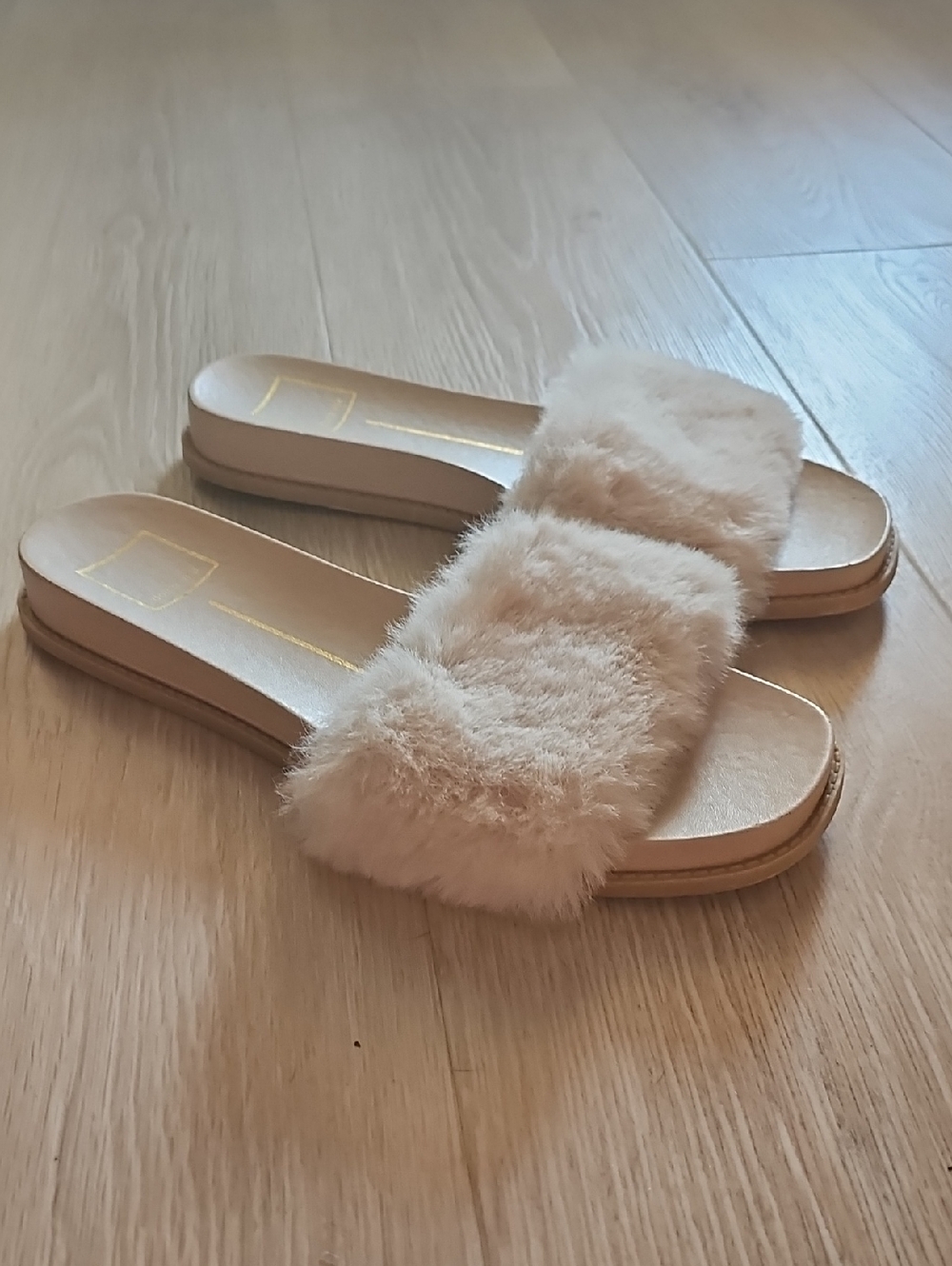 Dolce Vita Faux Fur Slide Sandals